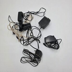 Lot of 6 AC Power Adapters / DC Power Supplies – Mixed Voltages – Untested
